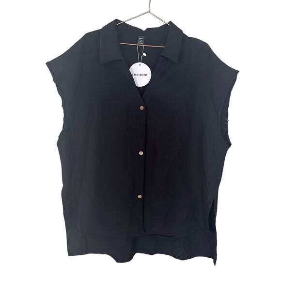 Shein Vacay black top coverup size 1X new with tag - Picture 1 of 5